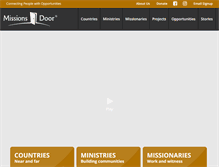 Tablet Screenshot of missionsdoor.org